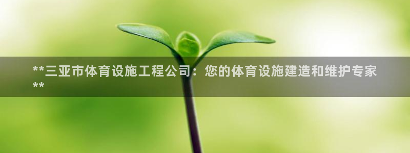 意昂体育3联系电话：**三亚市体育设施工程公司：您的