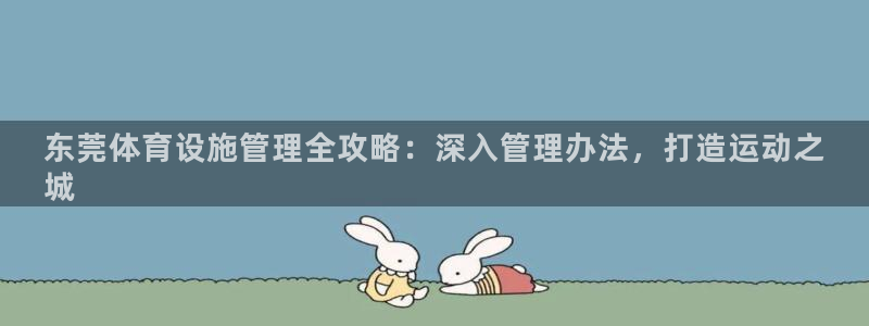 意昂3神州：东莞体育设施管理全攻略：深入管理办法，打