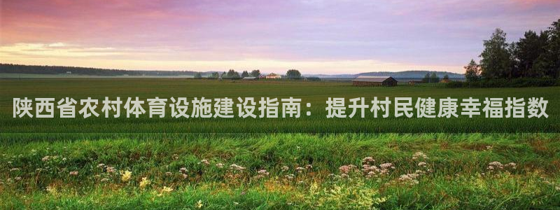 意昂体育3招商电话：陕西省农村体育设施建设指南：提升