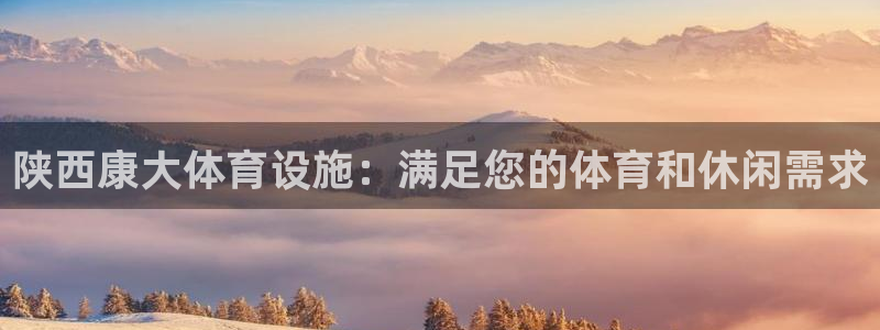 意昂3集团官网首页：陕西康大体育设施：满足您的体育和